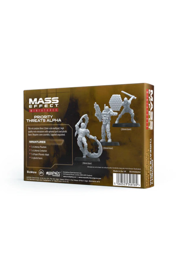 Mass Effect Miniatures Menaces prioritaires Alpha