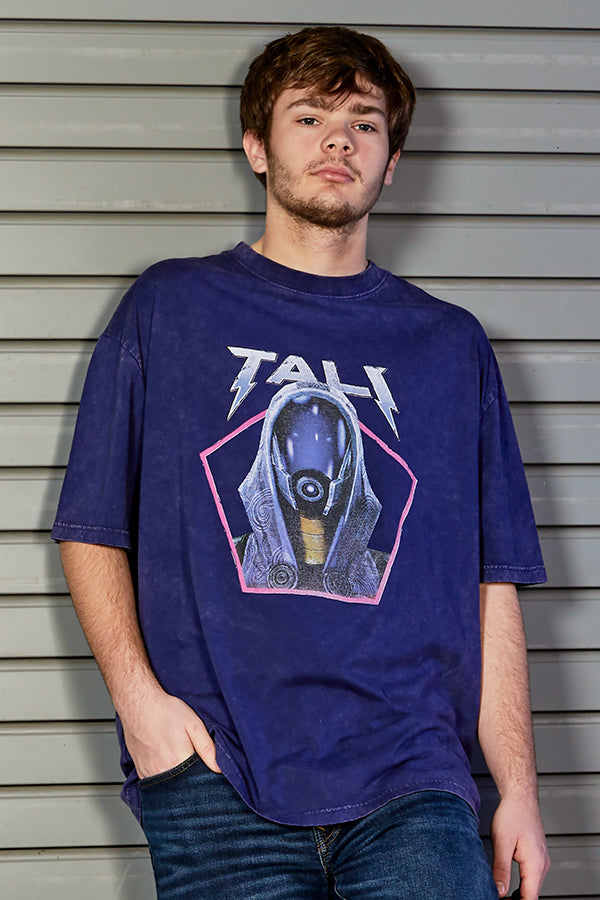 Mass Effect Vintage Acid Wash Tali T-Shirt