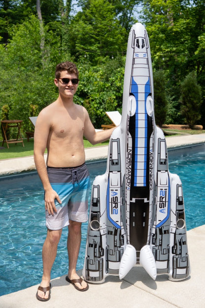 Mass Effect Sailing the Normandy Pool Float