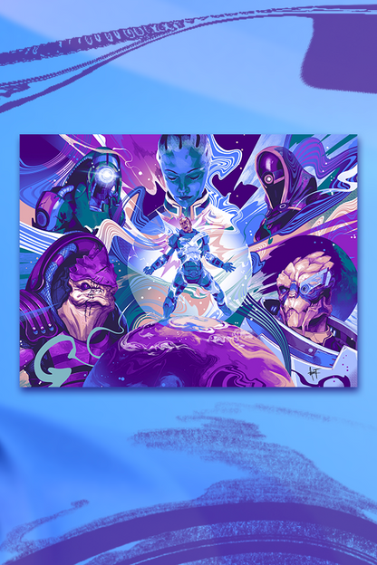Mass Effect At The Core Lithograph by Andrew Thompson